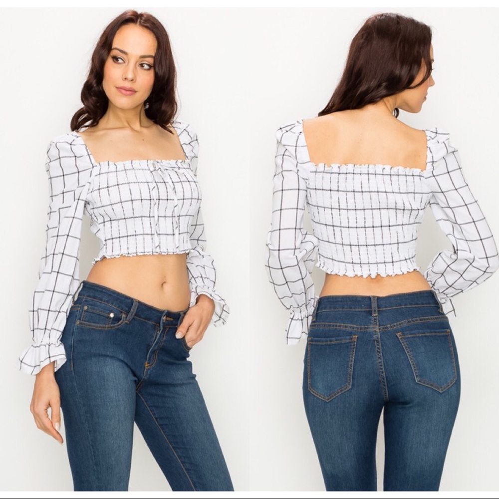 Plaid Crop Top
